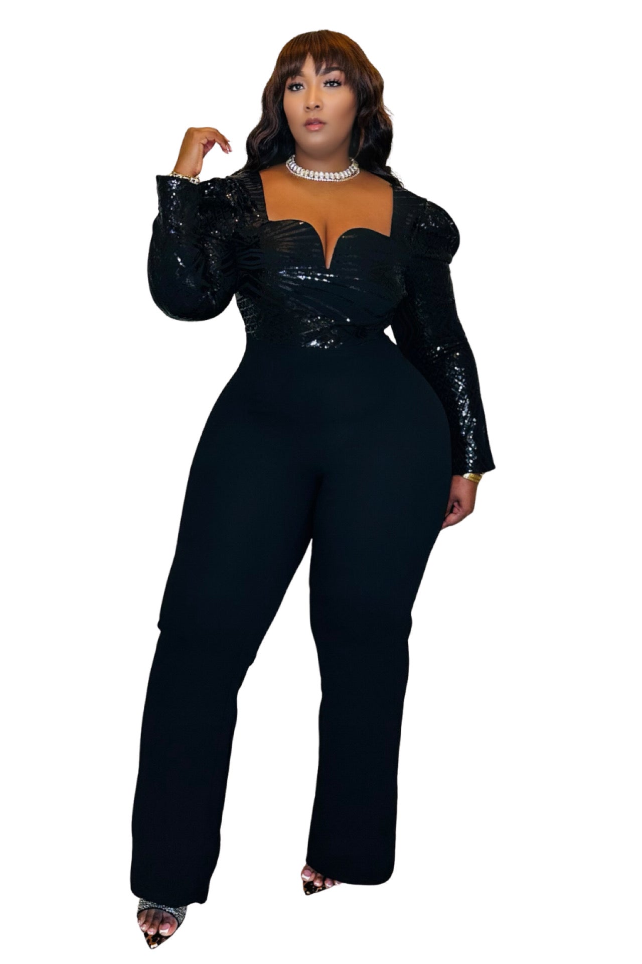 Gala Goddess Sequin Jumpsuit Pre Order Ships 9/15