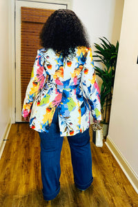 Flora Luxe Print Blazer