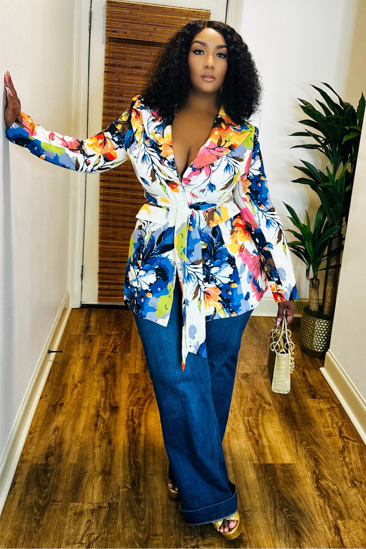 Flora Luxe Print Blazer