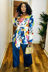 Flora Luxe Print Blazer