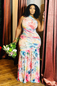 Serene Blossom Print Maxi