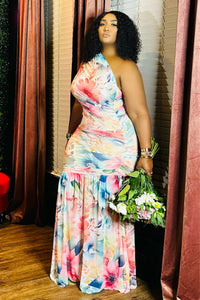 Serene Blossom Print Maxi