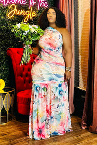 Serene Blossom Print Maxi