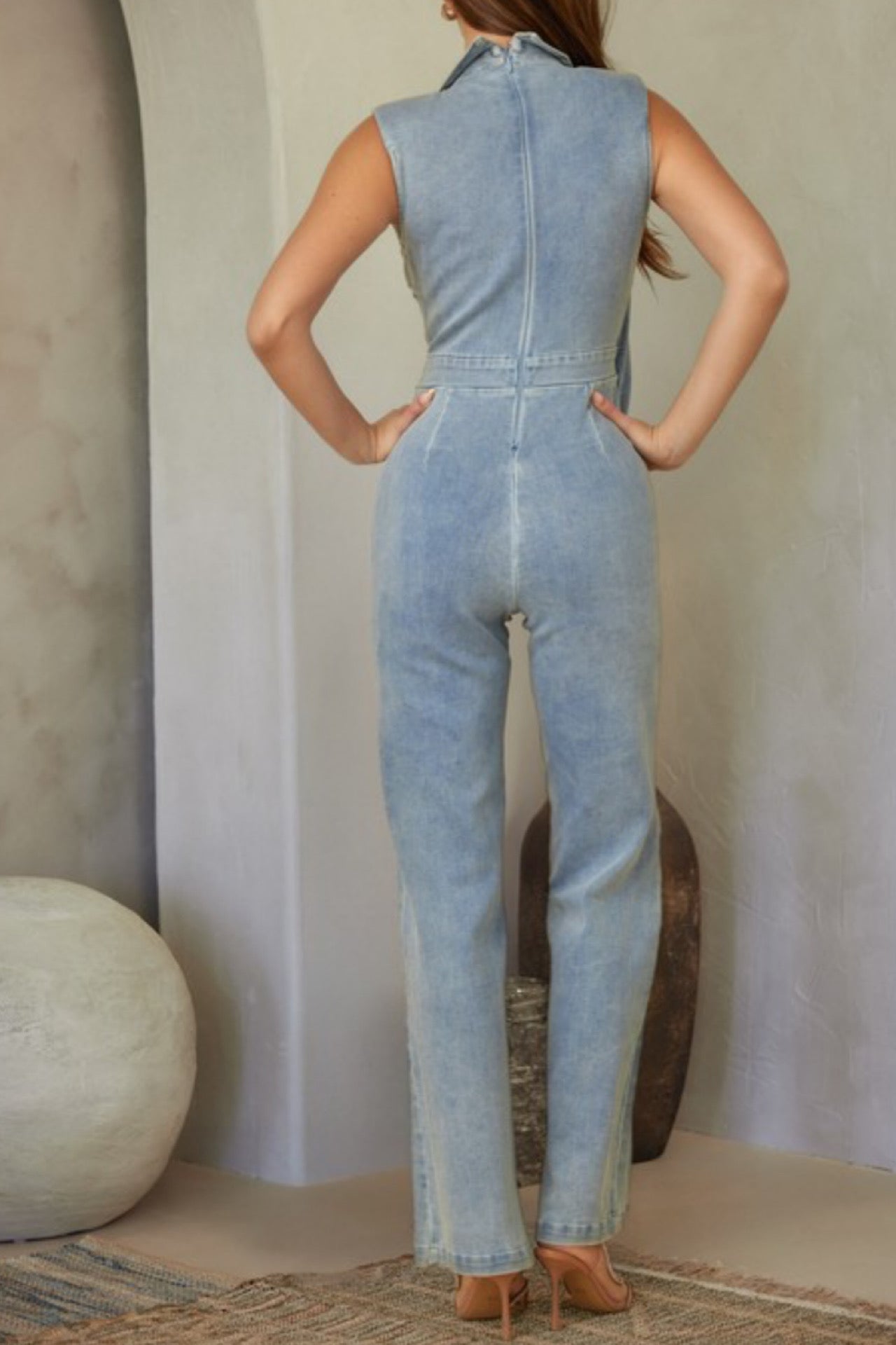 DAHLIA DENIM JUMPSUIT