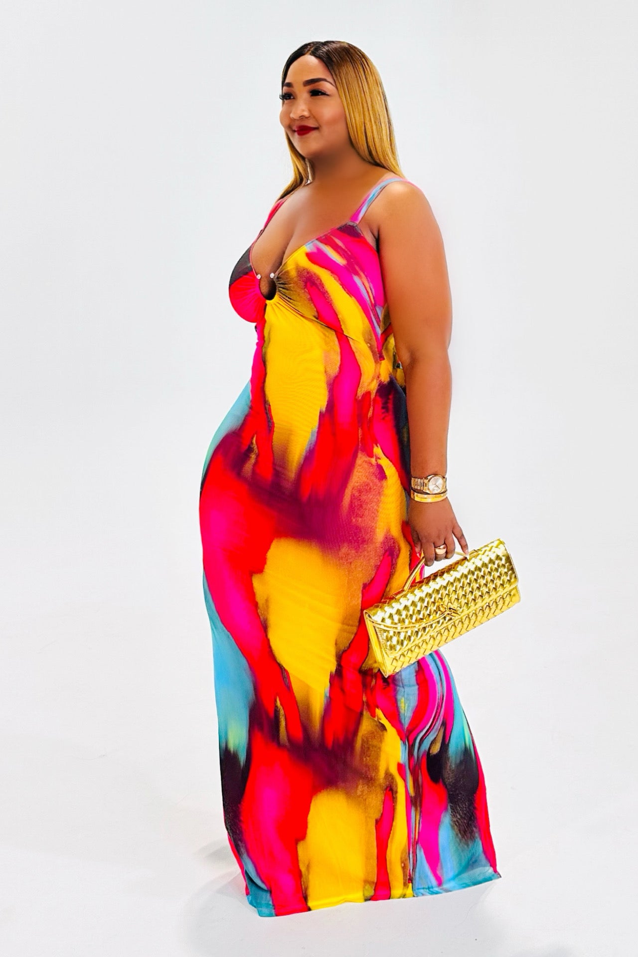 Crush Season Multi Color Maxi Dress
