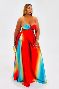 Paint the Room Multi Color Maxi Dress