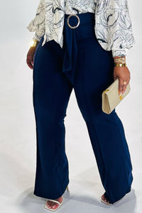 Navy Flex Pants