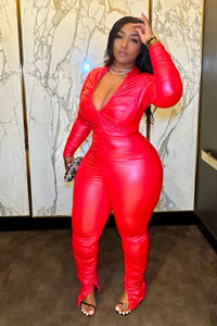 Boss Mode Faux Leather Set Red