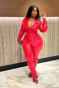 Boss Mode Faux Leather Set Red