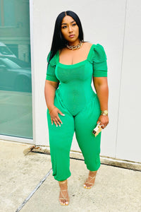 Elevated Looks Jumpsuit (Clover)