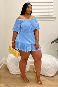 Amalfi Pleated Ruffle Romper