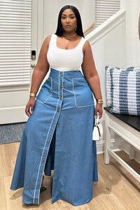 Cannes Denim Maxi Dres
