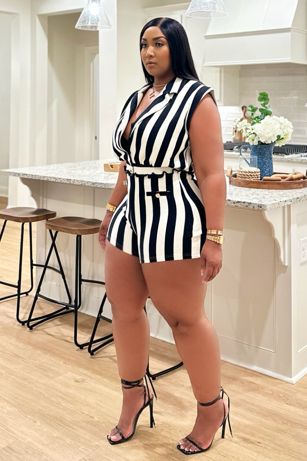Capri Coastline Knit Stripe Set