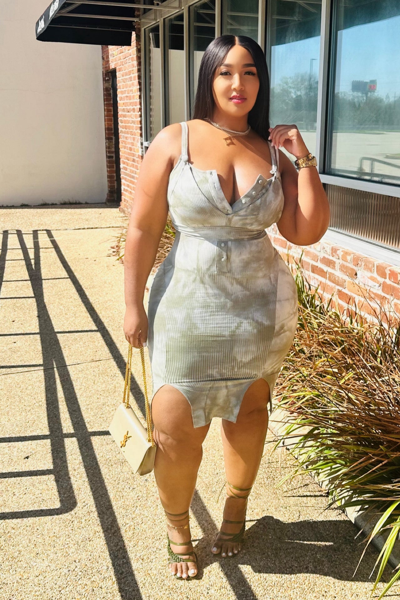 Members Only Ribbed Midi Dress