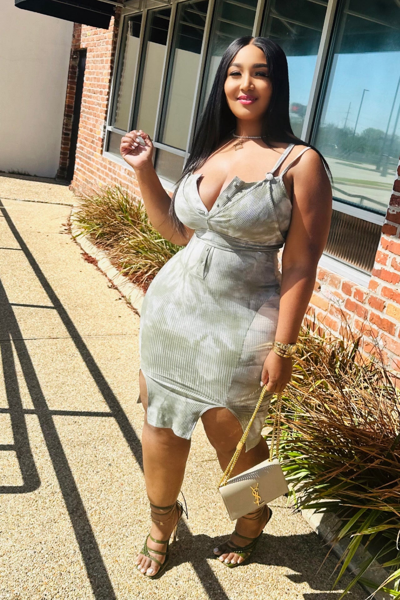 Members Only Ribbed Midi Dress