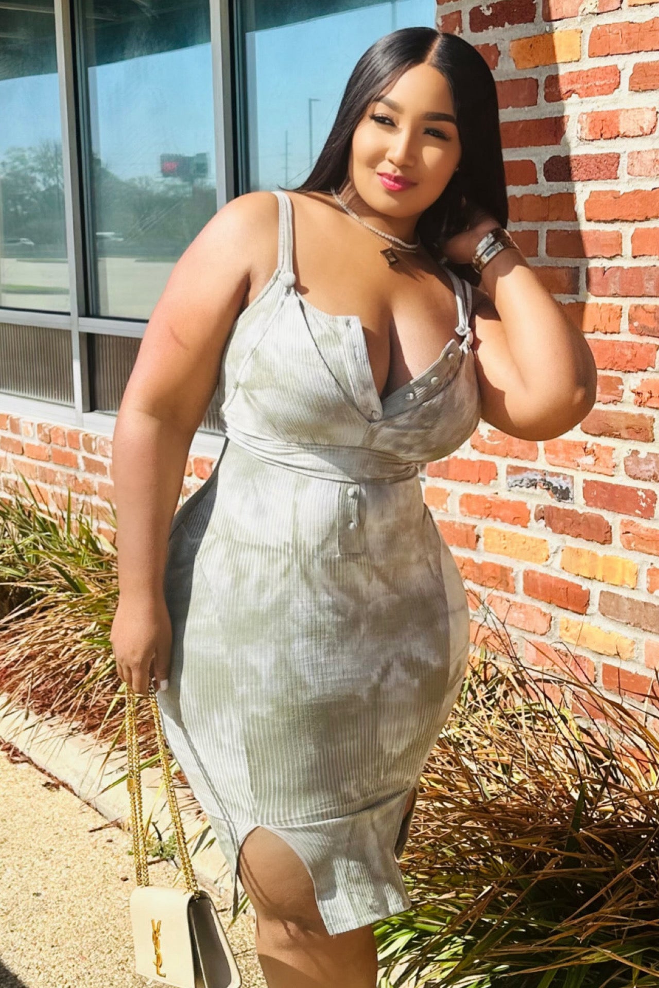 Members Only Ribbed Midi Dress