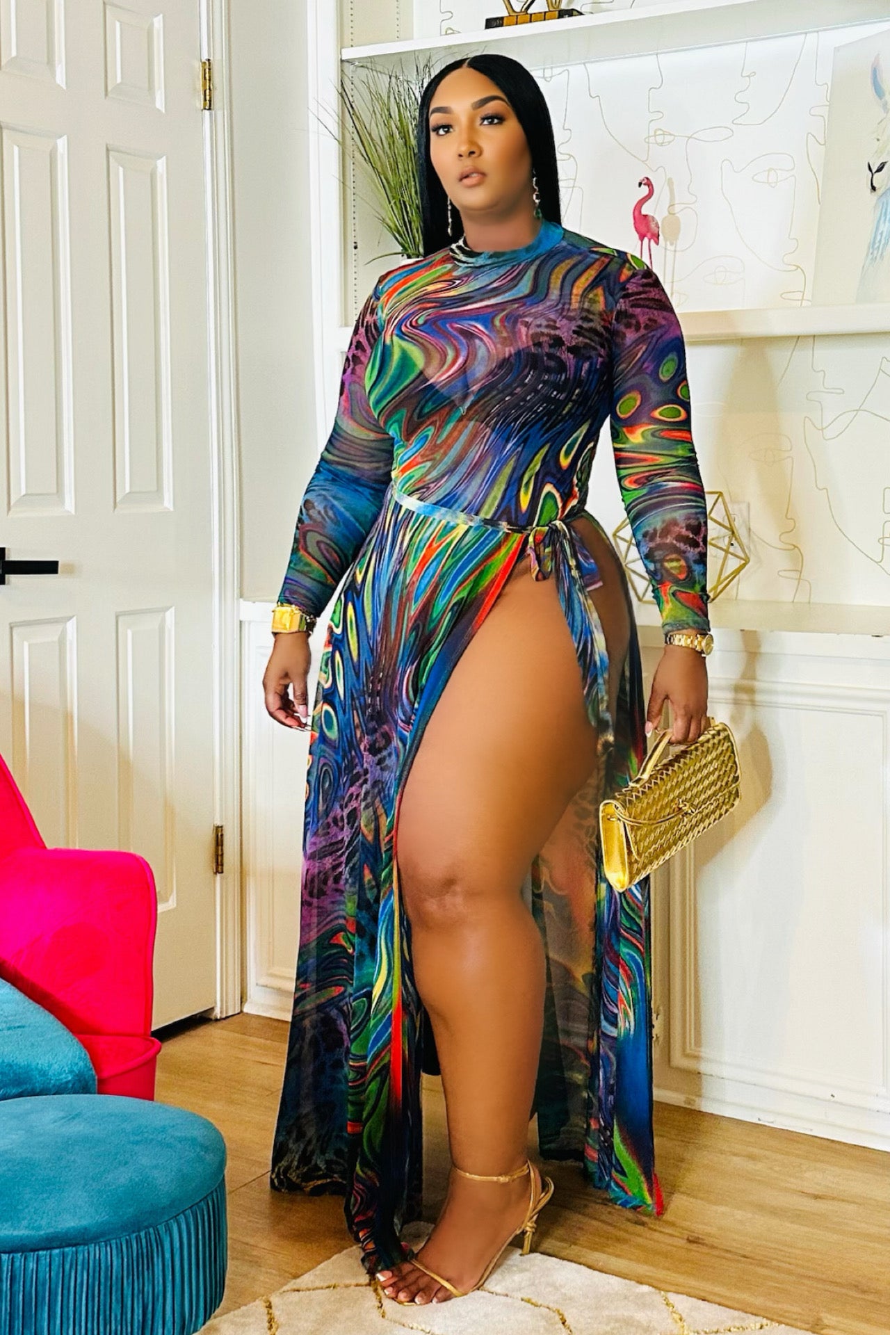 Wild Intent Multi Print Coverup Set