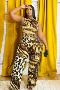Leopard Language Jumpsuit