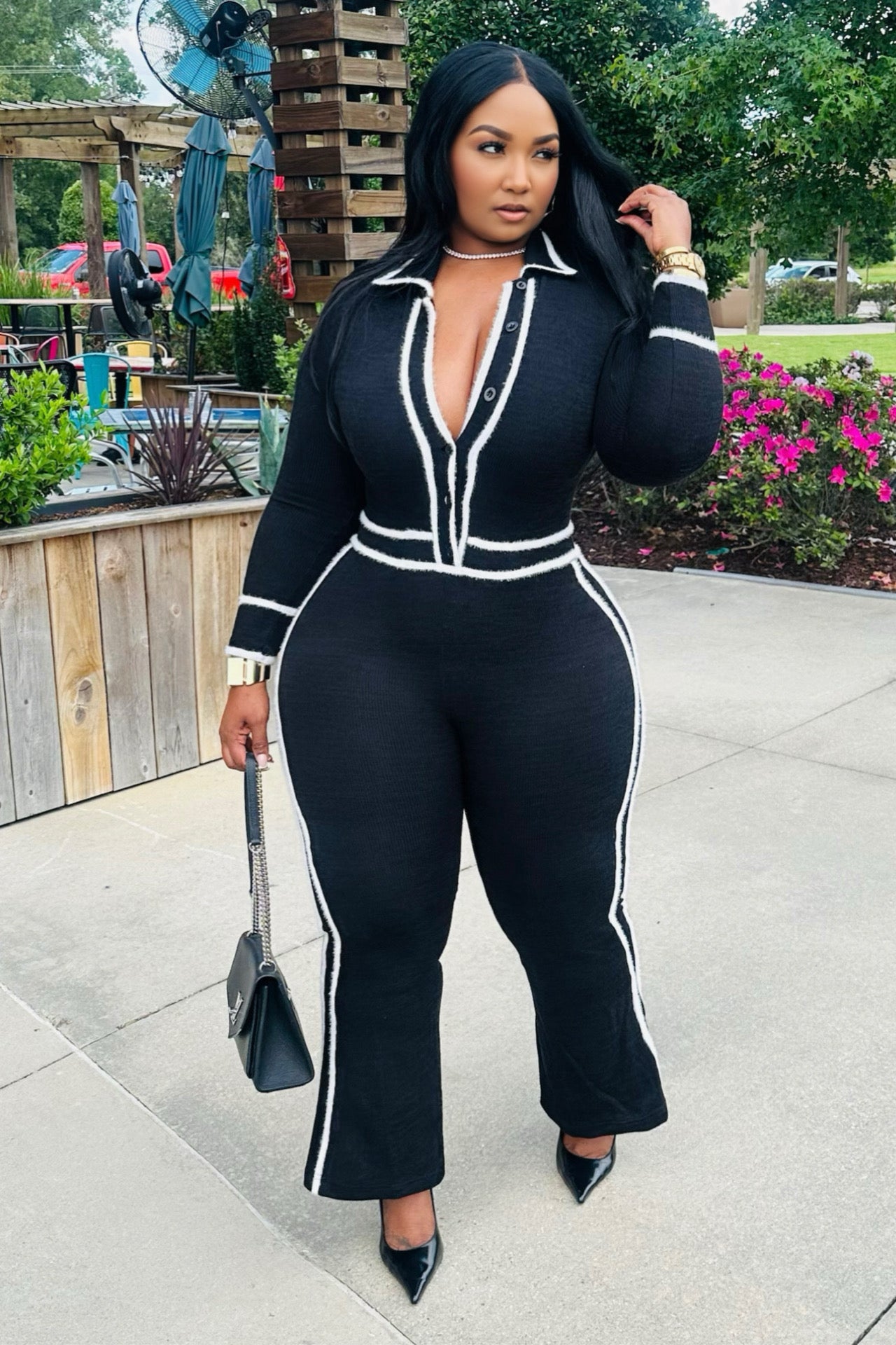 Fur Real Business Fur Knit Jumpsuit
