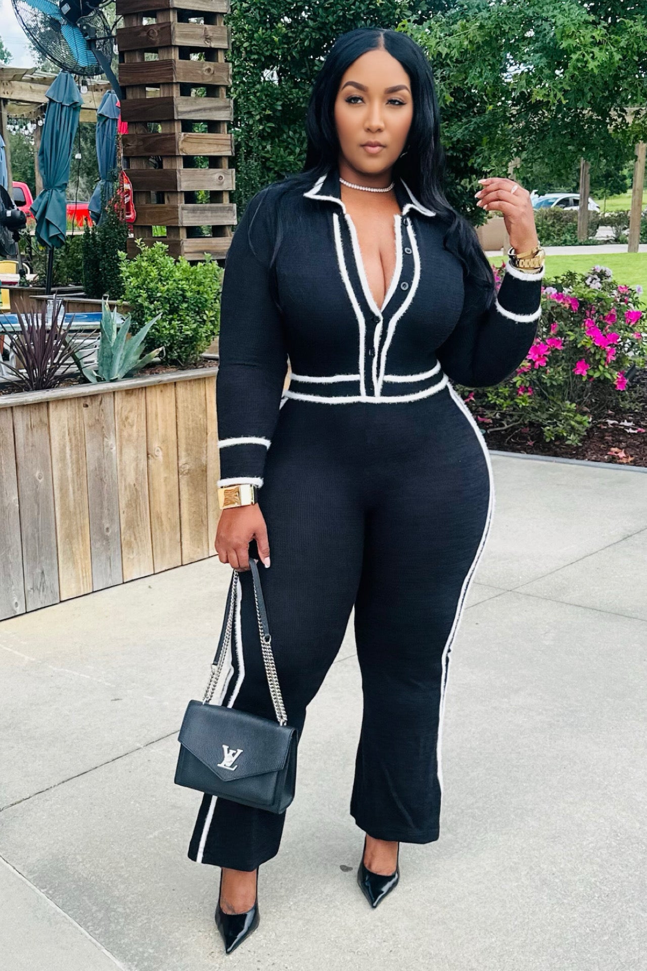 Fur Real Business Fur Knit Jumpsuit