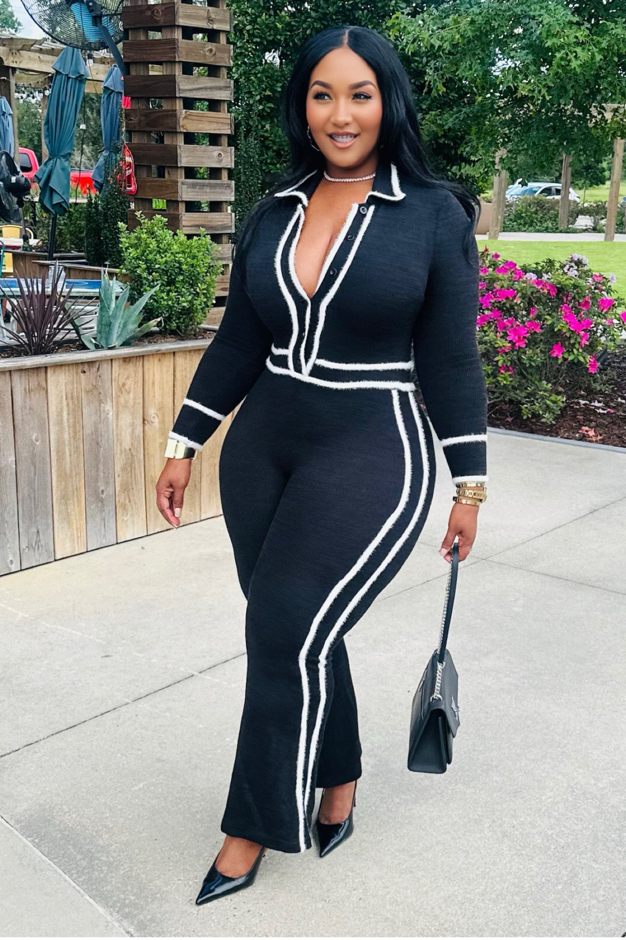 Fur Real Business Fur Knit Jumpsuit