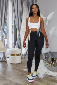 Strings Attached Jumpsuit (Black) - Kalexis Kouture 